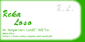 reka loso business card